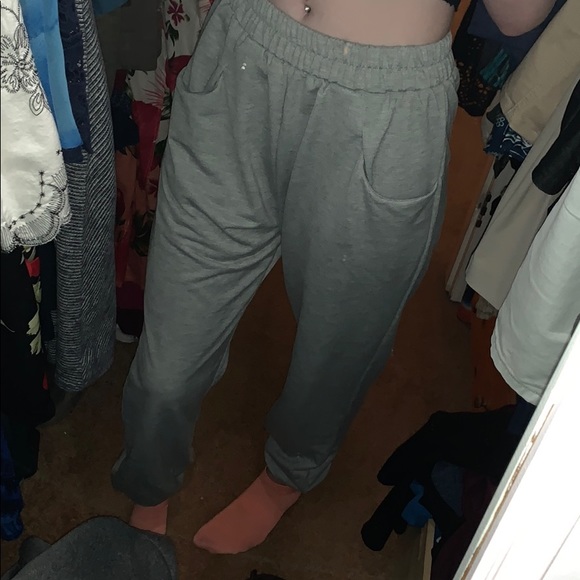 Solid Elastic Waist Sweatpants - Picture 5 of 6